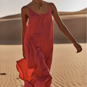 AVALON DRESS (FUSCHIA SILK-SATIN)